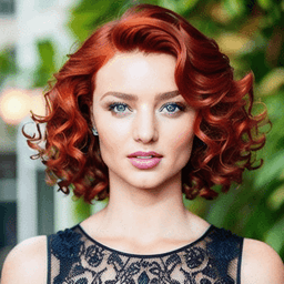 Short Curly Red Hairstyle profile picture for women